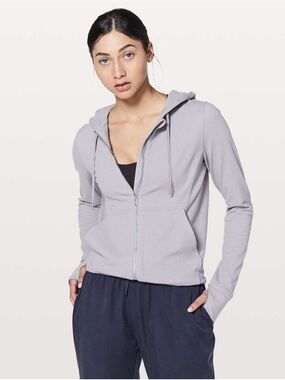 Lululemon Press Pause Jacket Lavender Grey NWOT